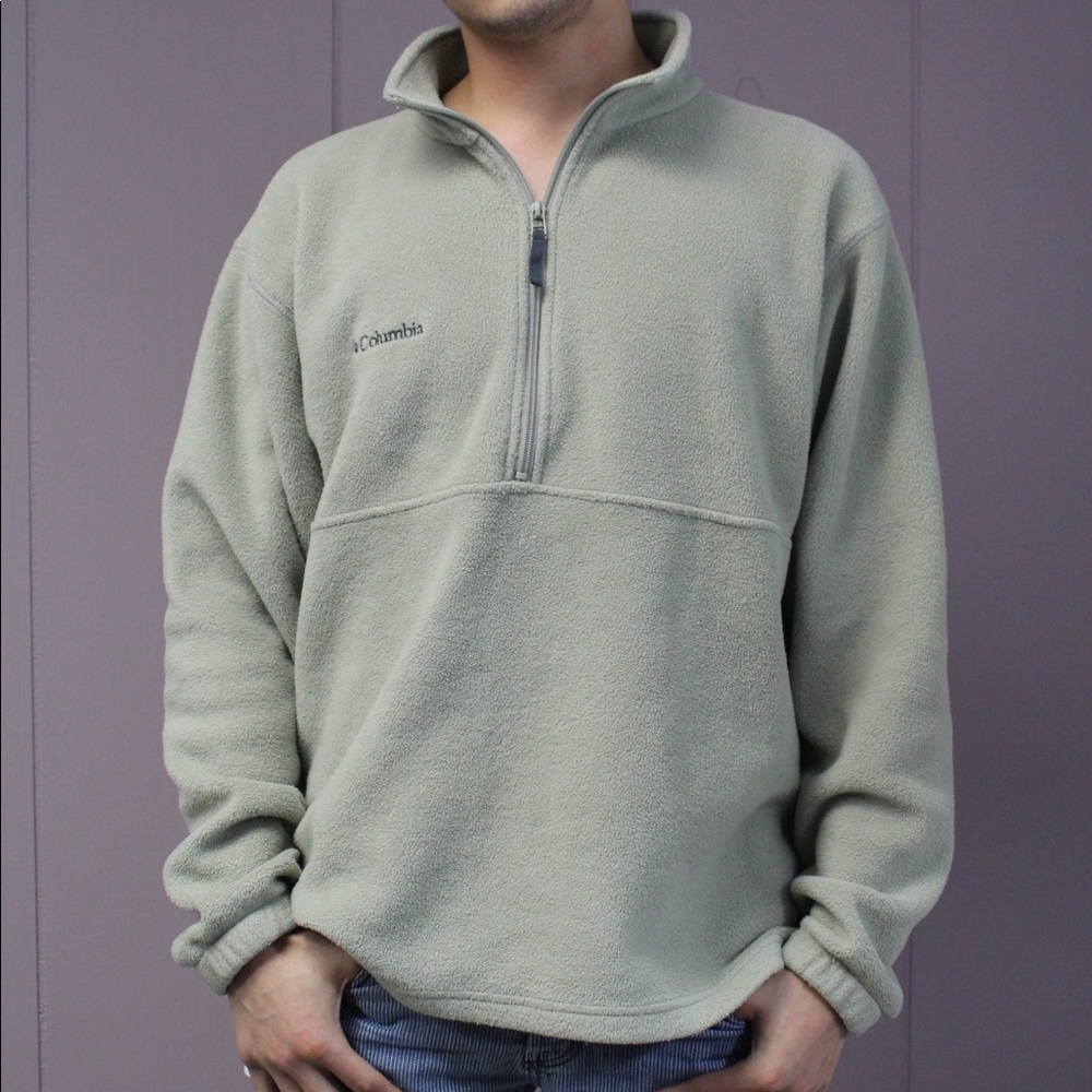 Columbia Cream Quarter Zip Fleece WARM!!